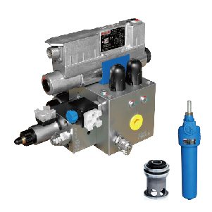 Hydraulic system of electro-hydraulic servo pressorake machine (Horizontal bar press brake ma-chine hydraulic valve group)